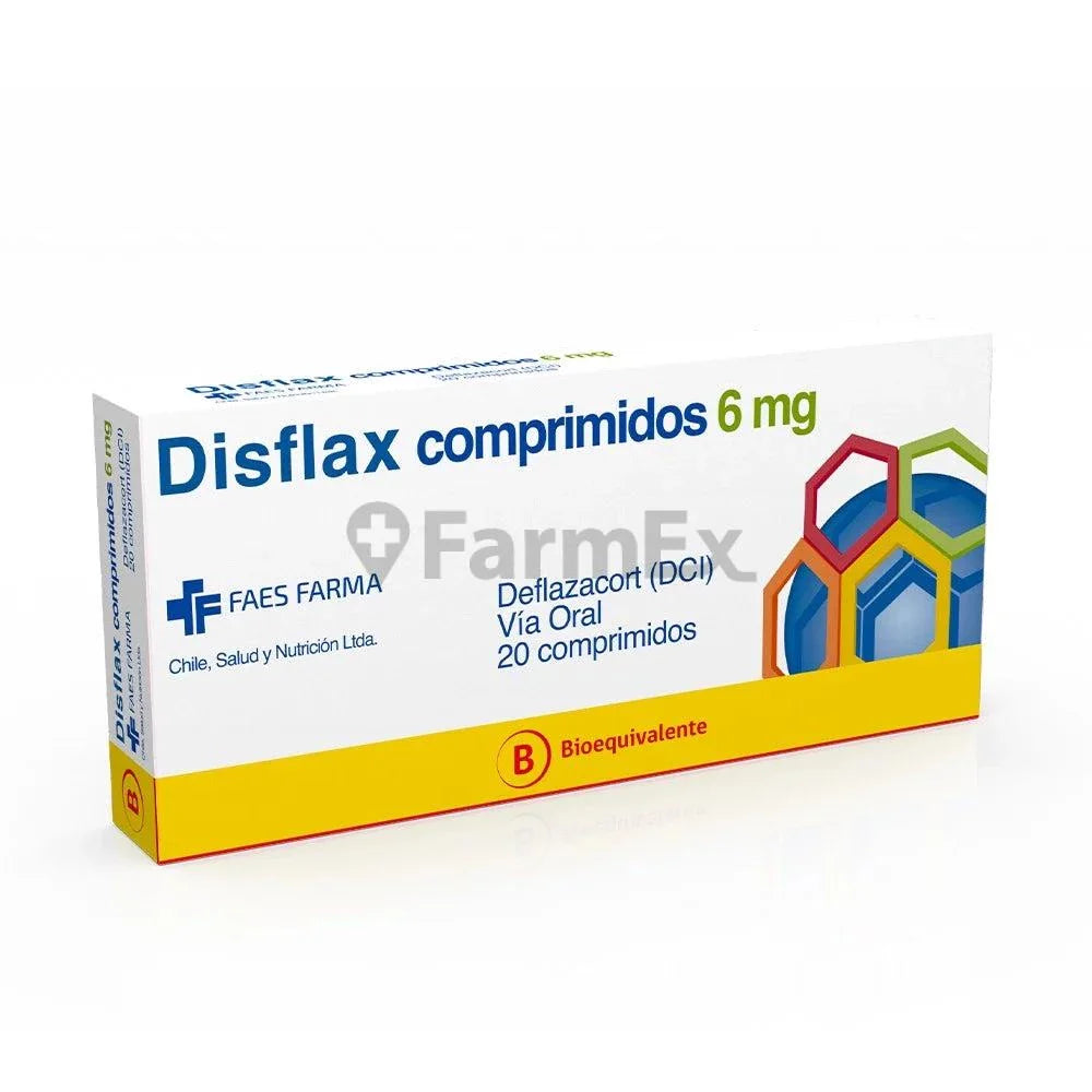 Disflax 6 mg x 20 comprimidos susc-1 de 6 meses Farmex-Suscripciones-Persistente
